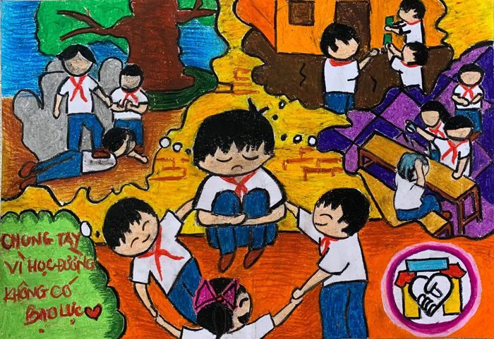Vẽ Tranh Bạo Lực Học Đường, Chống Tệ Nạn Bắt Nạt Học Sinh