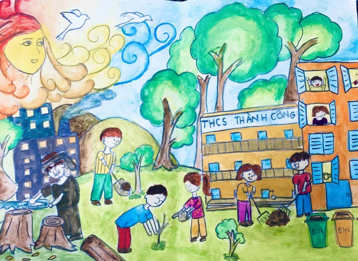 99+ Tranh Vẽ Thành Phố Hòa Bình Tươi Đẹp Đơn Giản, Ý Nghĩa