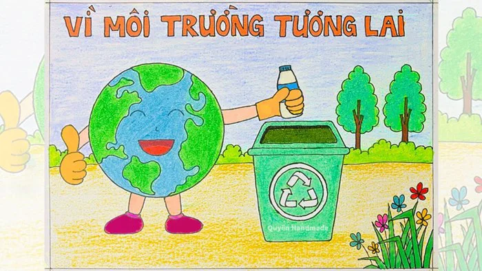 Vẽ tranh bảo vệ môi trường | Vẽ tranh cổ động: Vì môi trường tương lai (P24)