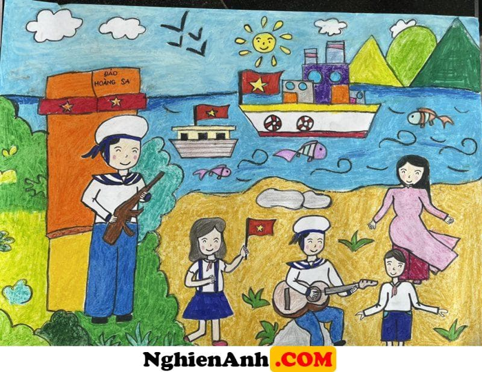 Vẽ tranh chú bộ đội hành quân chiến đấu bảo vệ Tổ quốc - Báo Đồng Khởi  Online