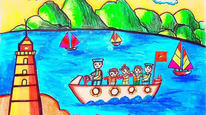 Hơn 40 bức tranh vẽ biển đảo Việt Nam đẹp mê hồn không thể bỏ lỡ