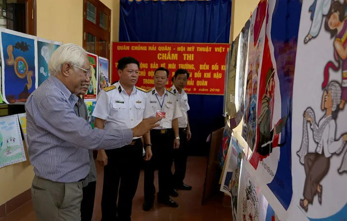 Kết quả Cuộc thi vẽ tranh cổ động “Bảo vệ môi trường, biến đổi khí hậu và  ứng phó với biến đổi khí hậu” trong Quân chủng Hải quân