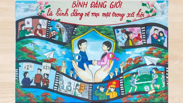Tham khảo 50+ hình vẽ tranh bình đẳng giới ấn tượng nhất Tham khảo 50+ hình vẽ tranh bình đẳng giới ấn tượng nhất