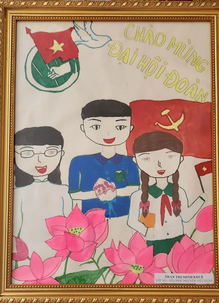 LIÊN ĐỘI TH NGUYỄN VIẾT XUÂN TRIỂN KHAI CUỘC THI VẼ TRANH CHÀO MỪNG ĐẠI HỘI  ĐẠI BIỂU ĐOÀN TNCS HỒ ...