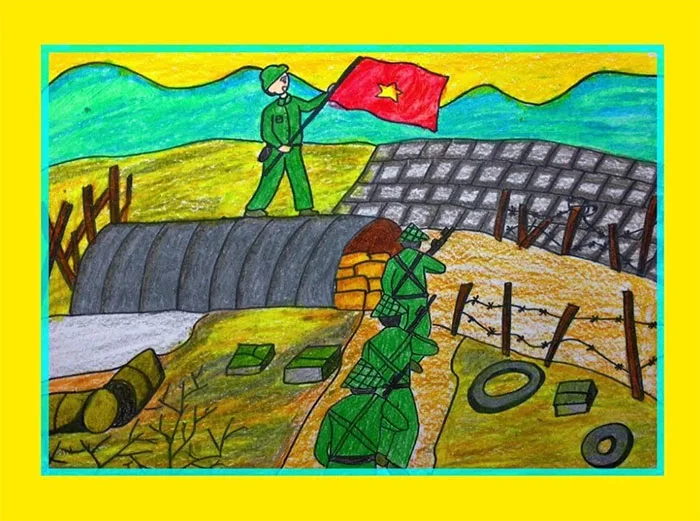 Tranh vẽ Chiến thắng Điện Biên Phủ - Download.vn