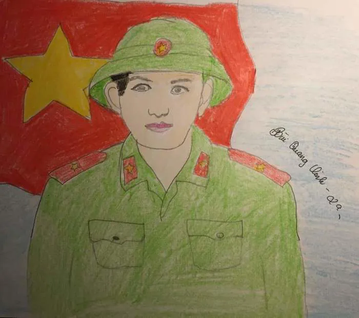🎨🖌️🎨🖍️CHÁU VẼ CHÚ BỘ ĐỘI🎨🖍️🎨🖌️