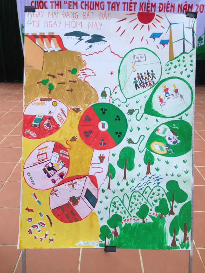 Thi vẽ tranh tuyển truyền Chung tay tiết kiệm điện, năm 2018
