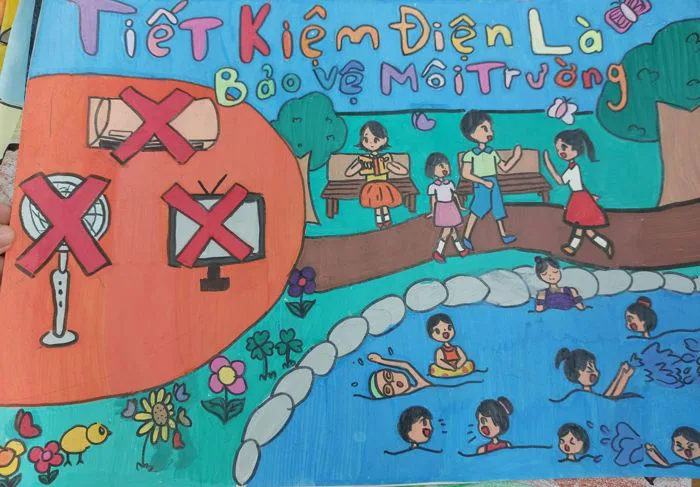 THAM GIA CUỘC THI VẼ TRANH TIẾT KIỆM NĂNG LƯỢNG