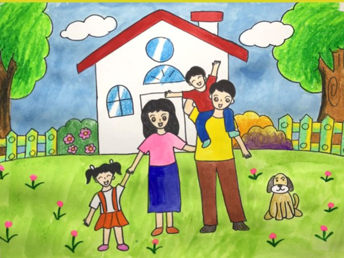 Top 555+ Các mẫu vẽ tranh chủ đề tự do đẹp đơn giản cho bé