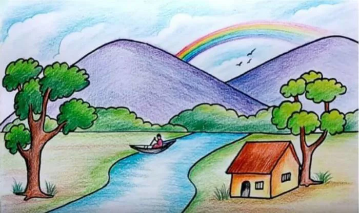Vẽ tranh chủ đề tự do | Mỹ thuật Lớp 8 - Bài tập Mỹ thuật Lớp 8 - Giải bài  tập Mỹ thuật Lớp 8 | Lazi.vn - Cộng đồng Tri thức & Giáo dục