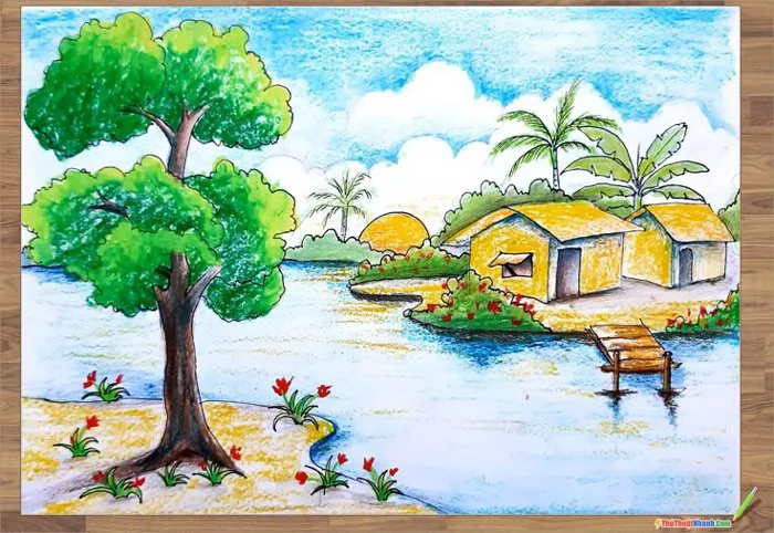 Vẽ Tranh Đề Tài Tự Chọn Đơn Giản, Dễ Vẽ, Tự Do Sáng Tạo