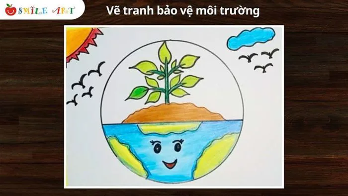 Tranh cổ động | Vẽ tranh trồng nhiều cây xanh bảo vệ môi trường | vì môi  trường tương lai #smileart