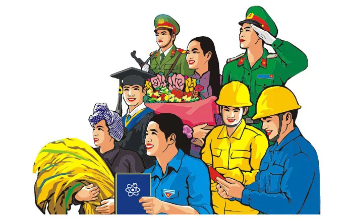 Ảnh vẽ tranh cổ động thiết kế pano Đại Hội - Pdcorel.com