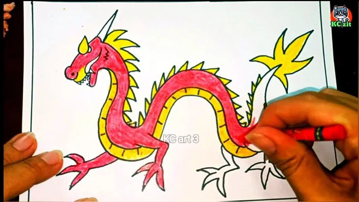 Vẽ con rồng đơn giản | cách vẽ con rồng | Vẽ con rồng dễ nhất | How to draw a dragon | KC zit Vẽ con rồng đơn giản | cách vẽ con rồng | Vẽ con rồng dễ nhất | How to draw a dragon | KC zit
