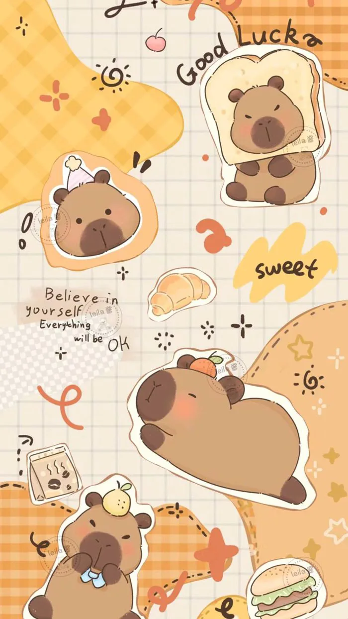 Capybara | Hình nền capybara, Trang điểm kiểu hàn quốc, Tự thuật