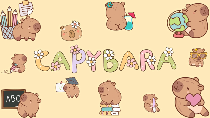 Tổng hợp 100+ hình nền Capybara cute, cho điện thoại và PC | AEON MALL Tân  Phú Celadon - Điểm vui chơi và mua sắm tuyệt vời cho gia đình bạn