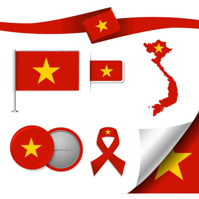 Cờ Việt Nam vector, tải miễn phí file vector cờ đỏ sao vàng