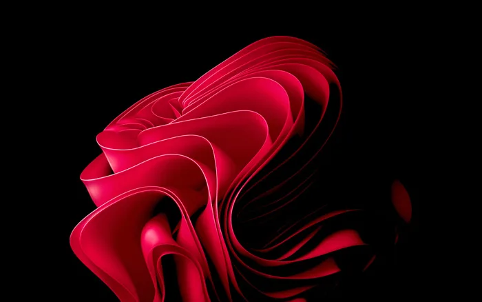 Hình Nền 4K Windows 11 Hoa Nở Đỏ Trừu Tượng | 3840x2400 | Wallpaper Alchemy