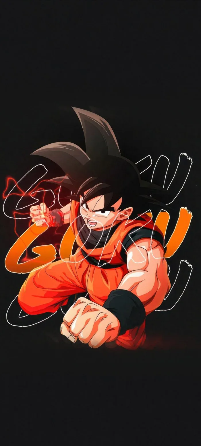 Hình Nền Goku Dragon Ball 4K Phiên Bản Tối | 1019x2264 | Wallpaper Alchemy